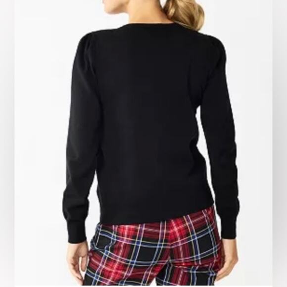 Draper James RSVP Black Crewneck Beaded
Sequin Collar Sweater size Large - Picture 3 of 10